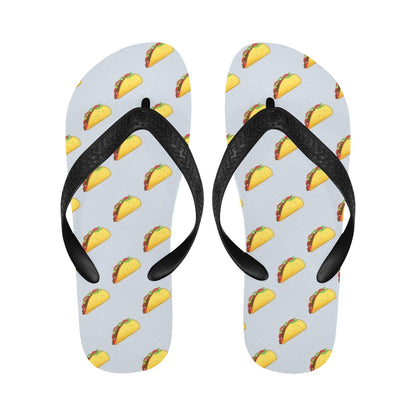 Taco Print Design LKS304 Flip Flops