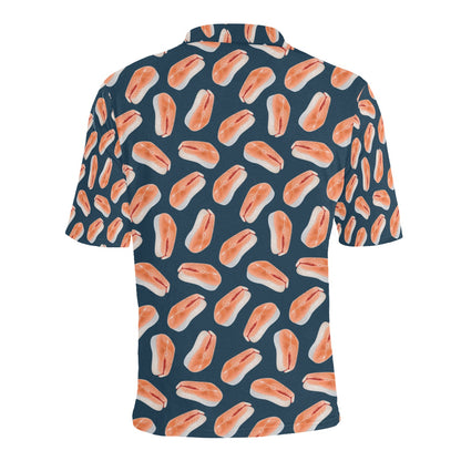 Salmon Steak Print Design LKS306 Men Polo Shirt