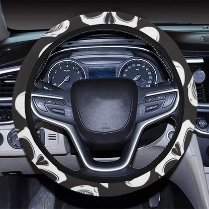 Skull Print Design LKS301 Steering Wheel Cover with Elastic Edge