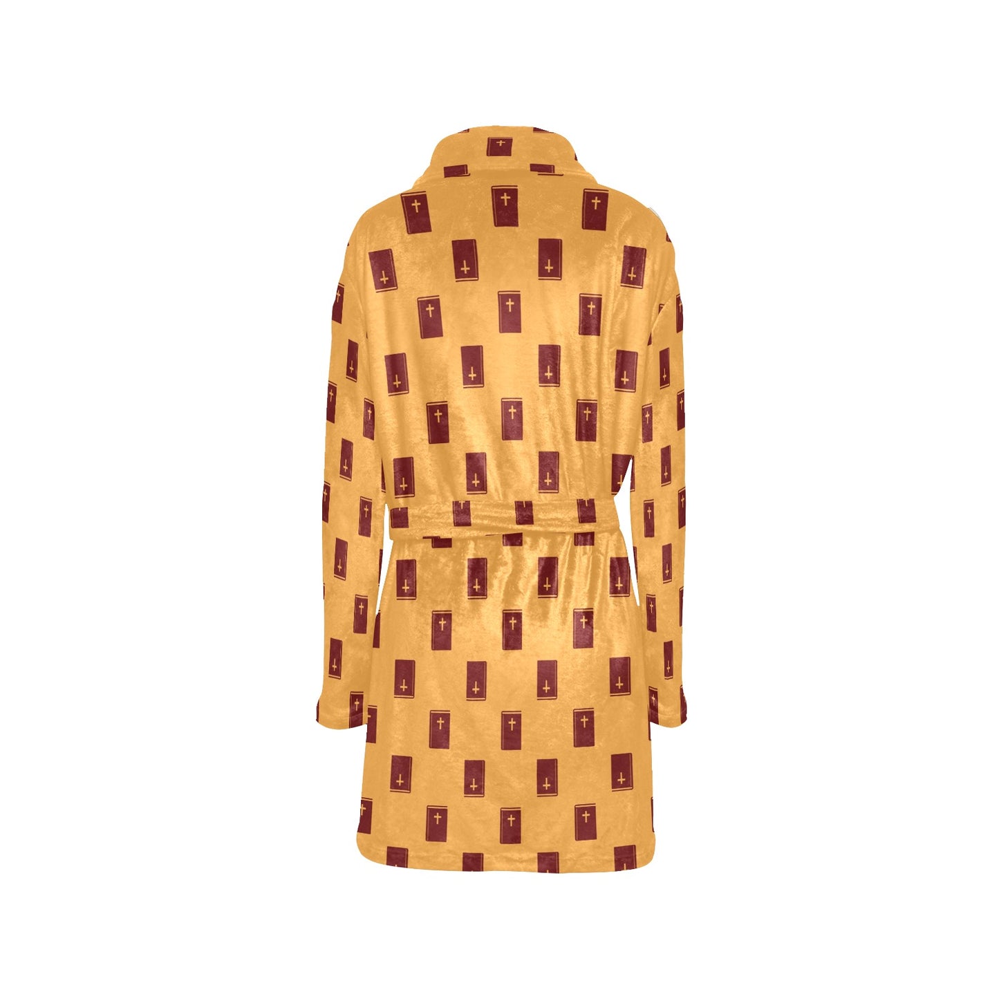 Bible Pattern Print Design 05 Women's Fleece Robe