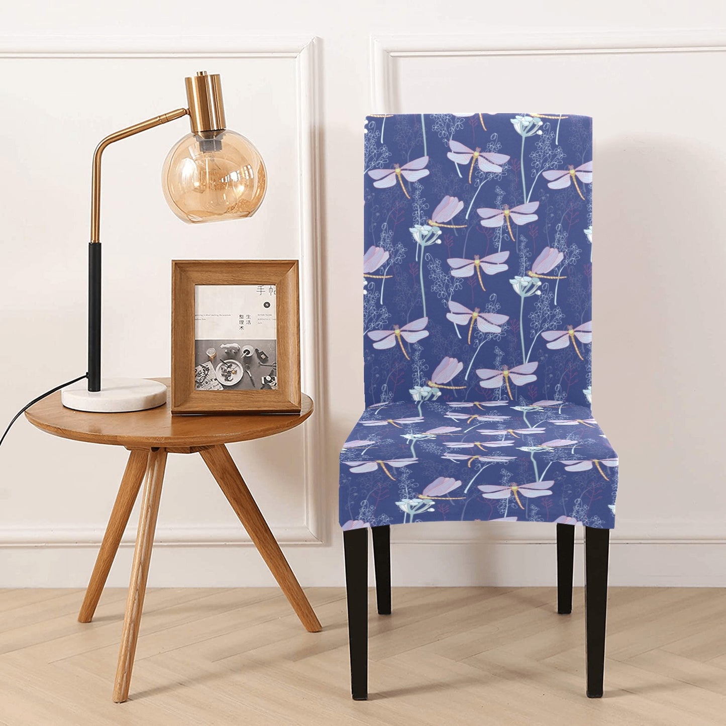 Dragonfly Print Design LKS401 Dining Chair Slipcover