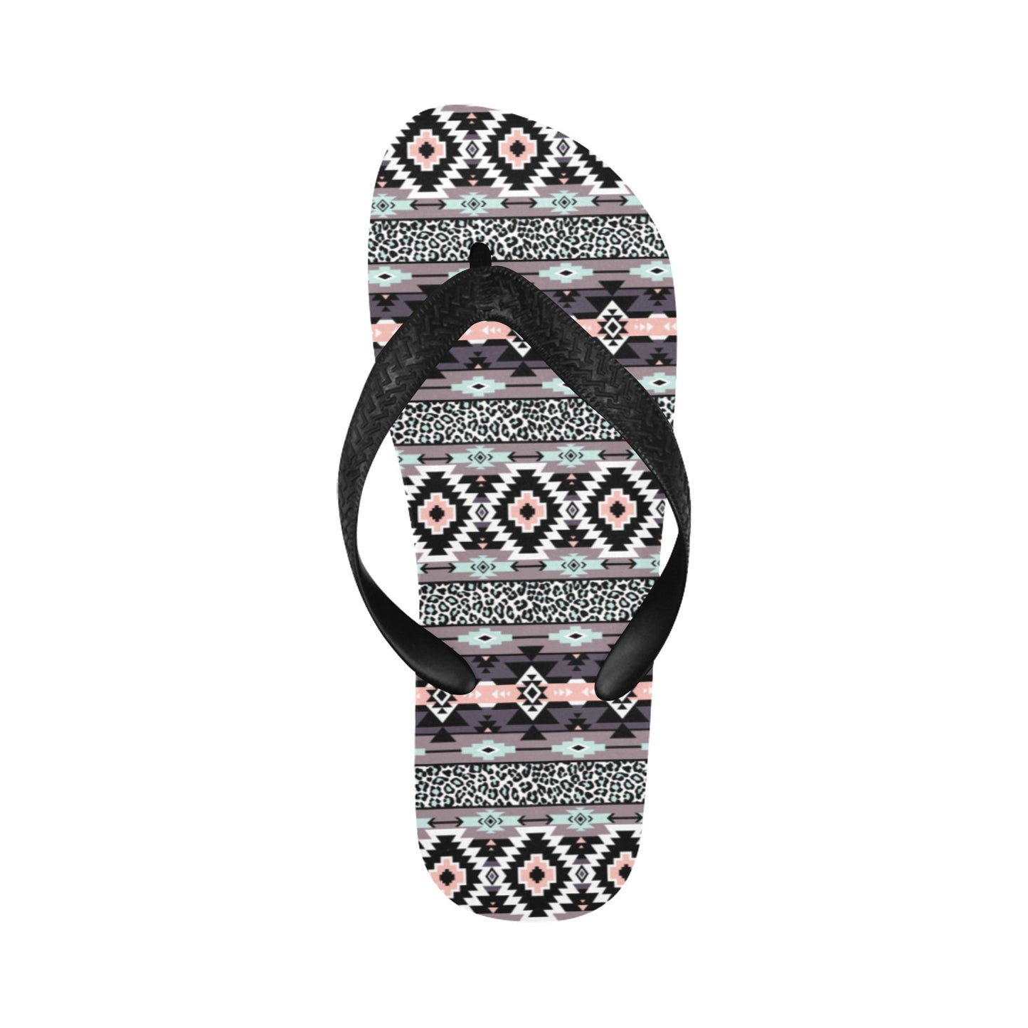 Safari Pattern Print Design LKS302 Flip Flops