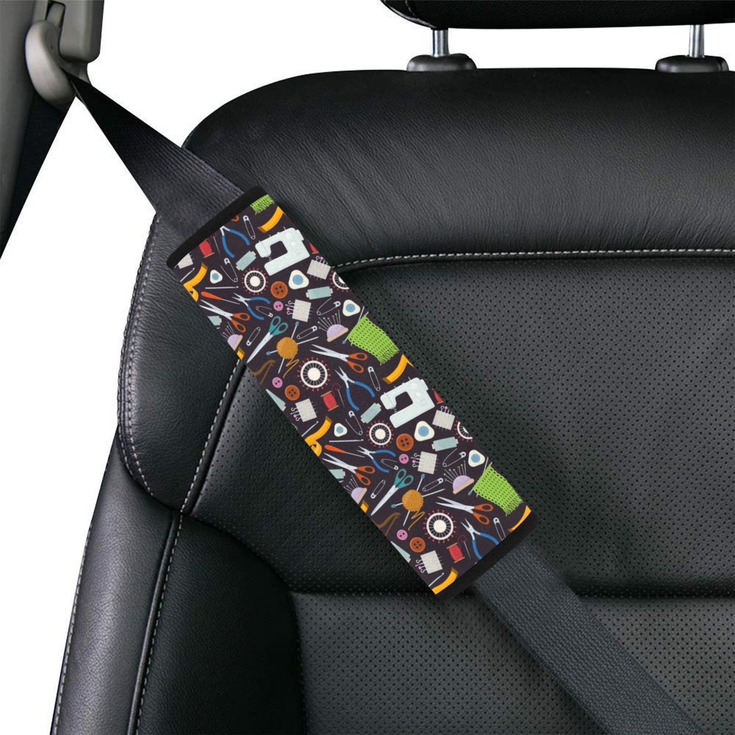 Sewing Equipment Print Design LKS308 Car Seat Belt Cover