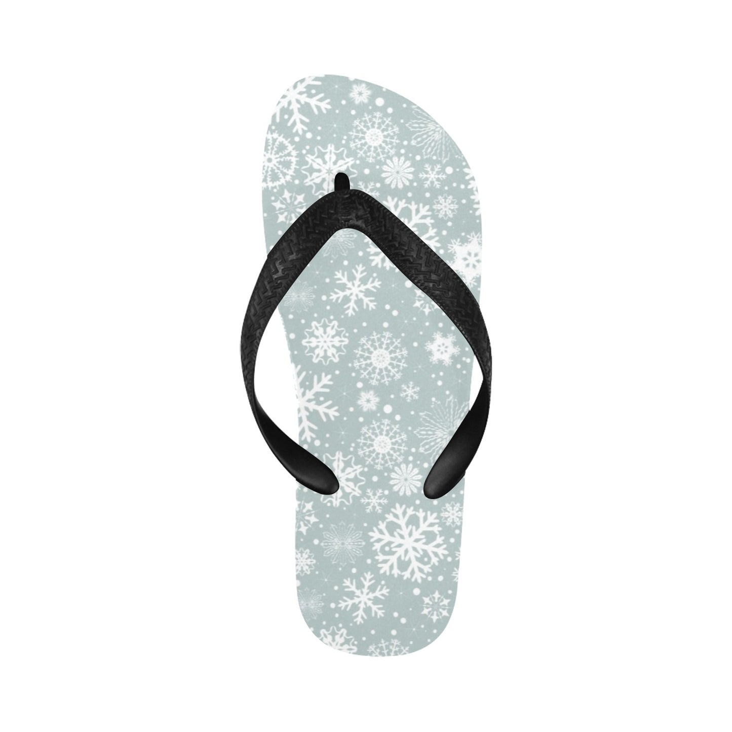 Snowflake Print Design LKS303 Flip Flops