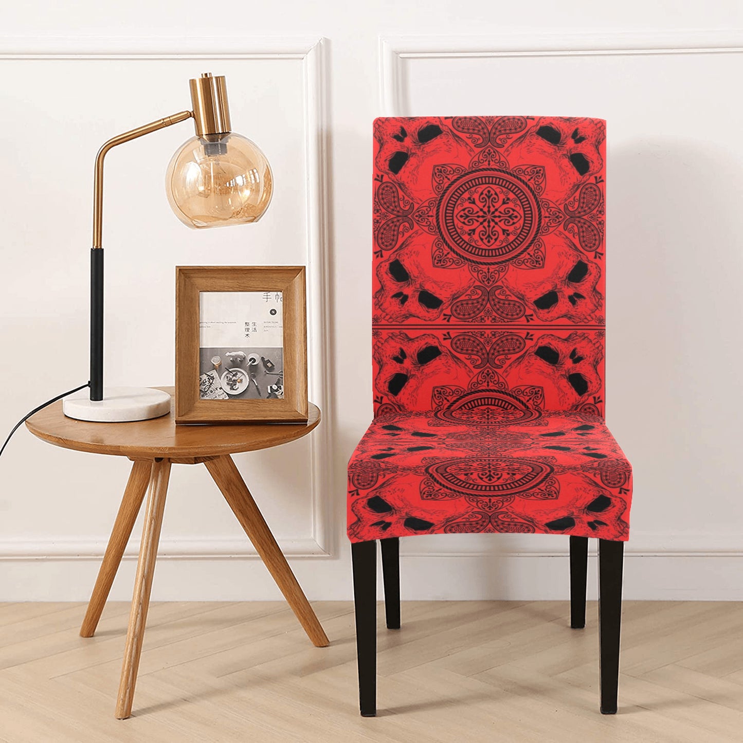 Bandana Red Print Design LKS304 Dining Chair Slipcover