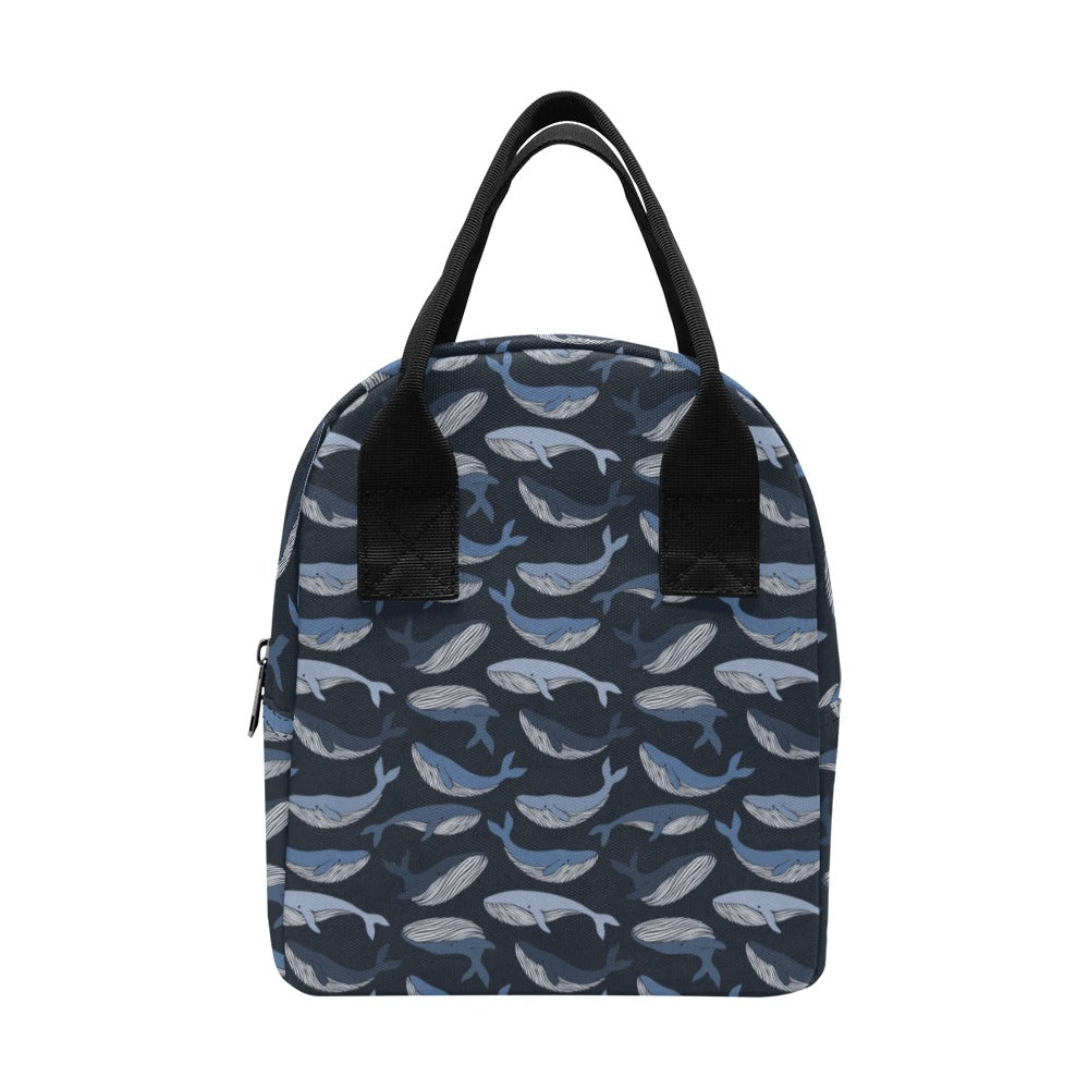 Whale Print Design LKS301 Insulated Lunch Bag