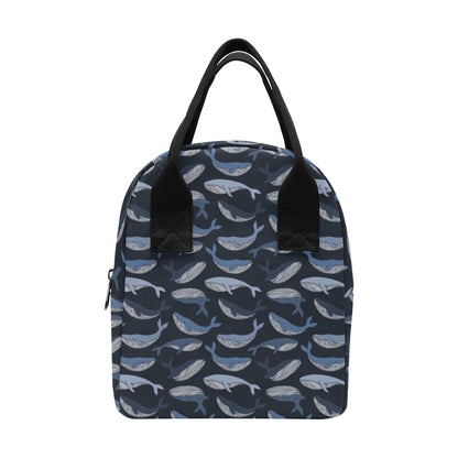 Whale Print Design LKS301 Insulated Lunch Bag