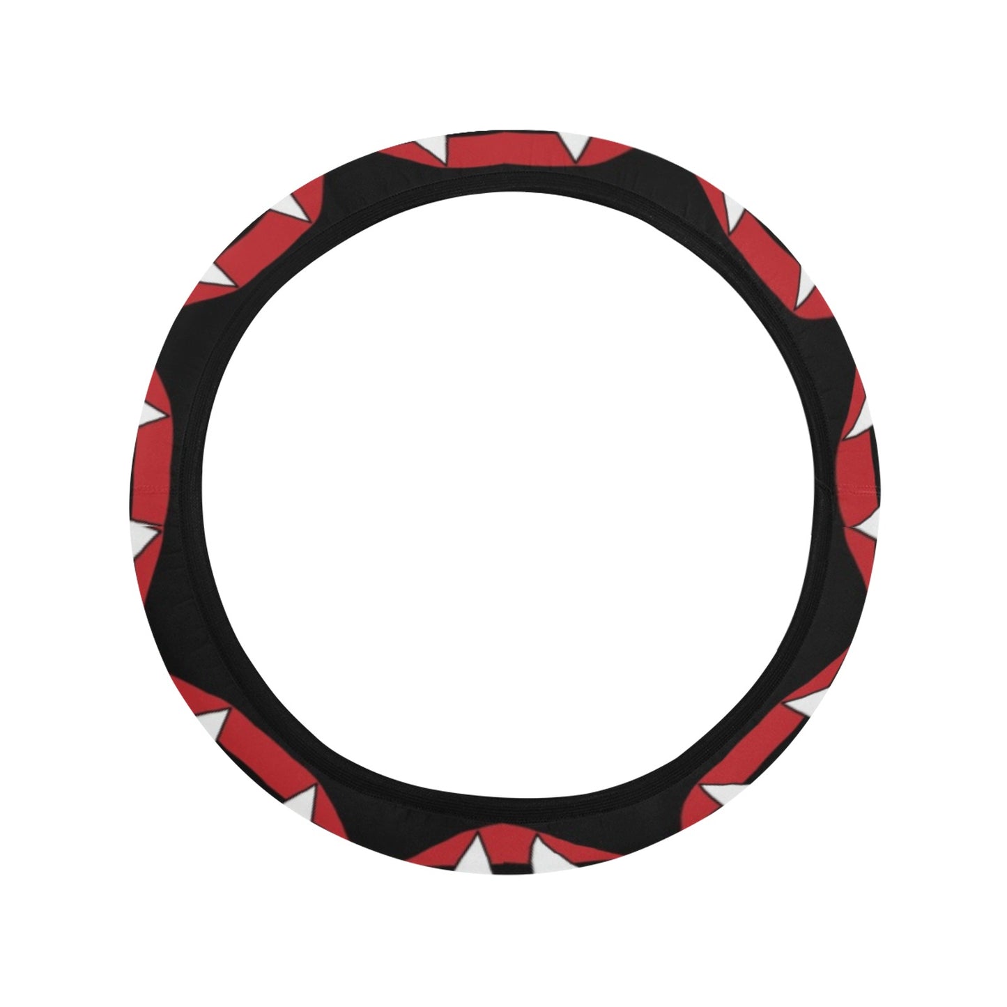 Vampire Lips Print Design LKS302 Steering Wheel Cover with Elastic Edge