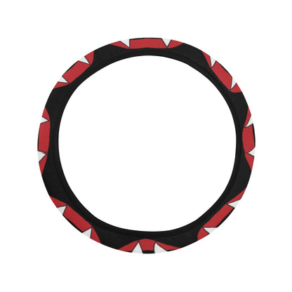 Vampire Lips Print Design LKS302 Steering Wheel Cover with Elastic Edge