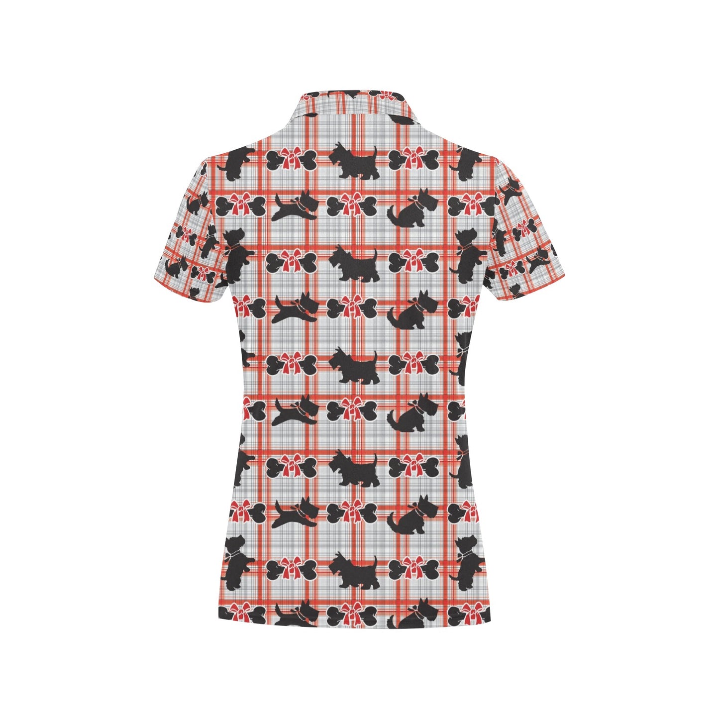 Scottish Terriers Print Design LKS3014 Women's Polo Shirt