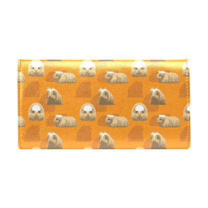 Guinea Pig Print Design LKS403 Women's Trifold Wallet