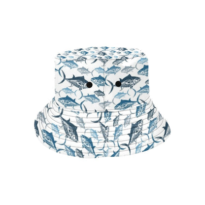 Tuna Fish Print Design LKS303 Unisex Bucket Hat