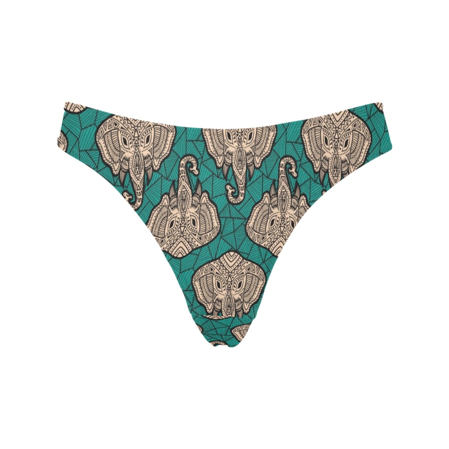Boho Head Elephant Women's Thongs