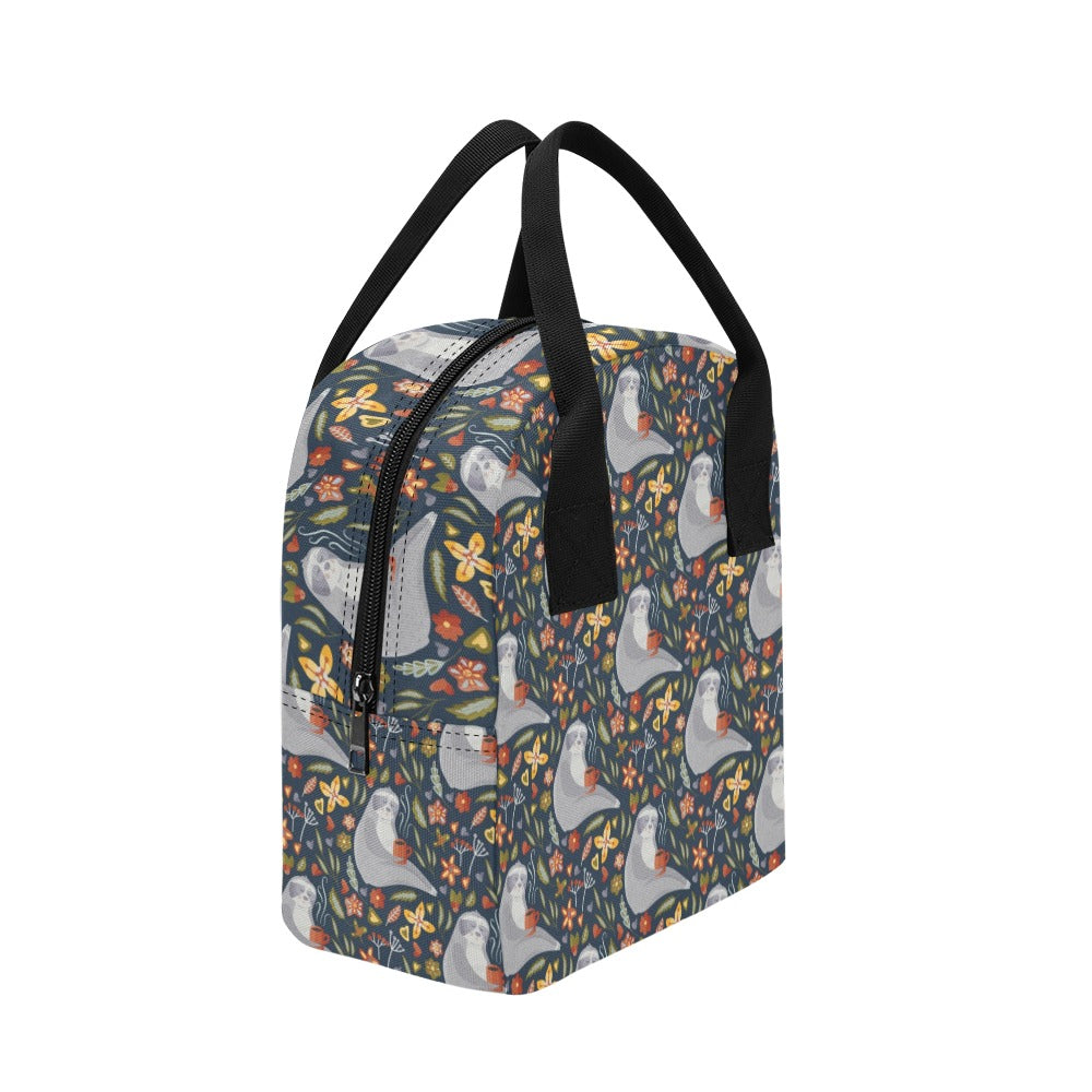 Sloth Print Design LKS303 Insulated Lunch Bag