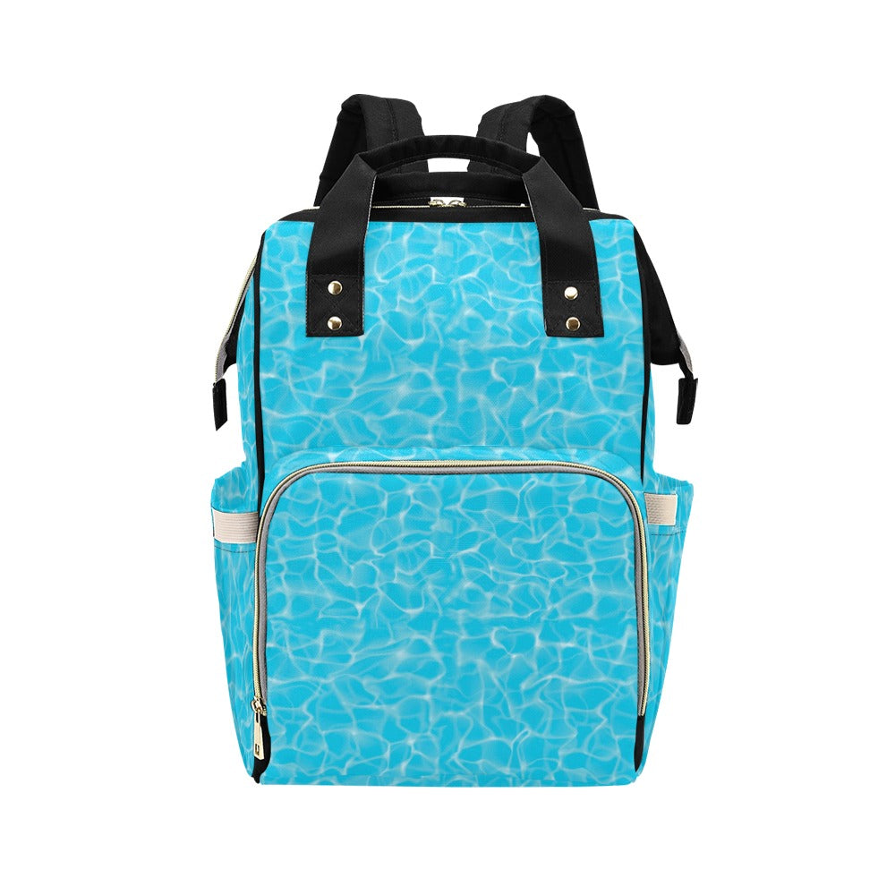 Swimming Pool Texture Print Design LKS301 Diaper Bag Backpack