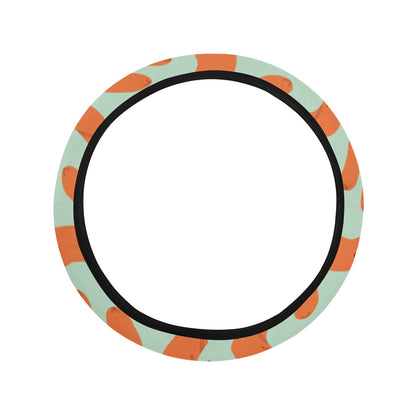 Sausage Print Design LKS304 Steering Wheel Cover with Elastic Edge