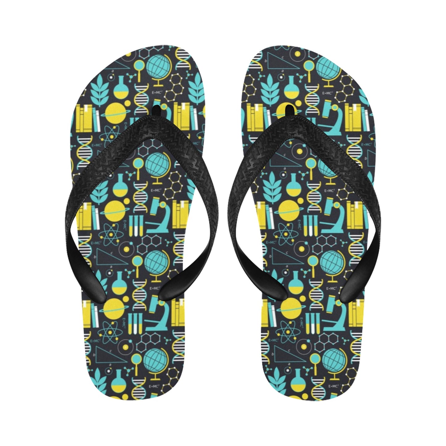 Science Print Design LKS301 Flip Flops