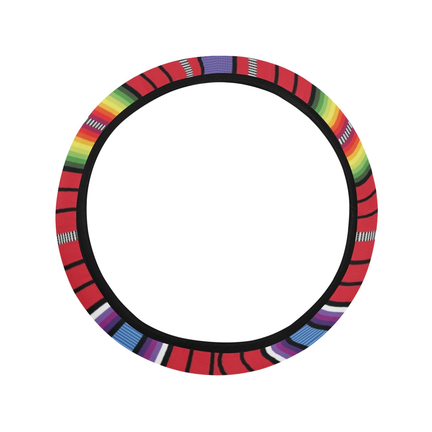 Serape Print Design LKS305 Steering Wheel Cover with Elastic Edge