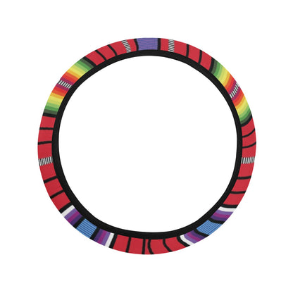 Serape Print Design LKS305 Steering Wheel Cover with Elastic Edge