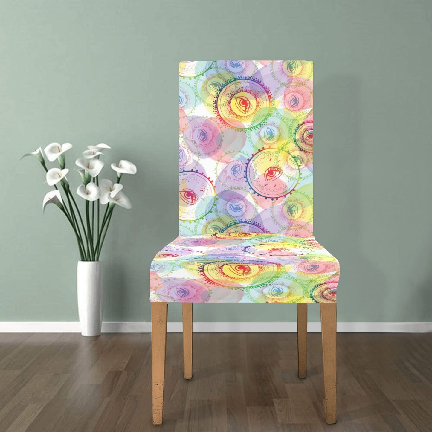 Third Eye Print Design LKS303 Dining Chair Slipcover