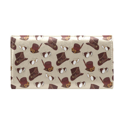 Steampunk Hat Print Design LKS301 Women's Trifold Wallet