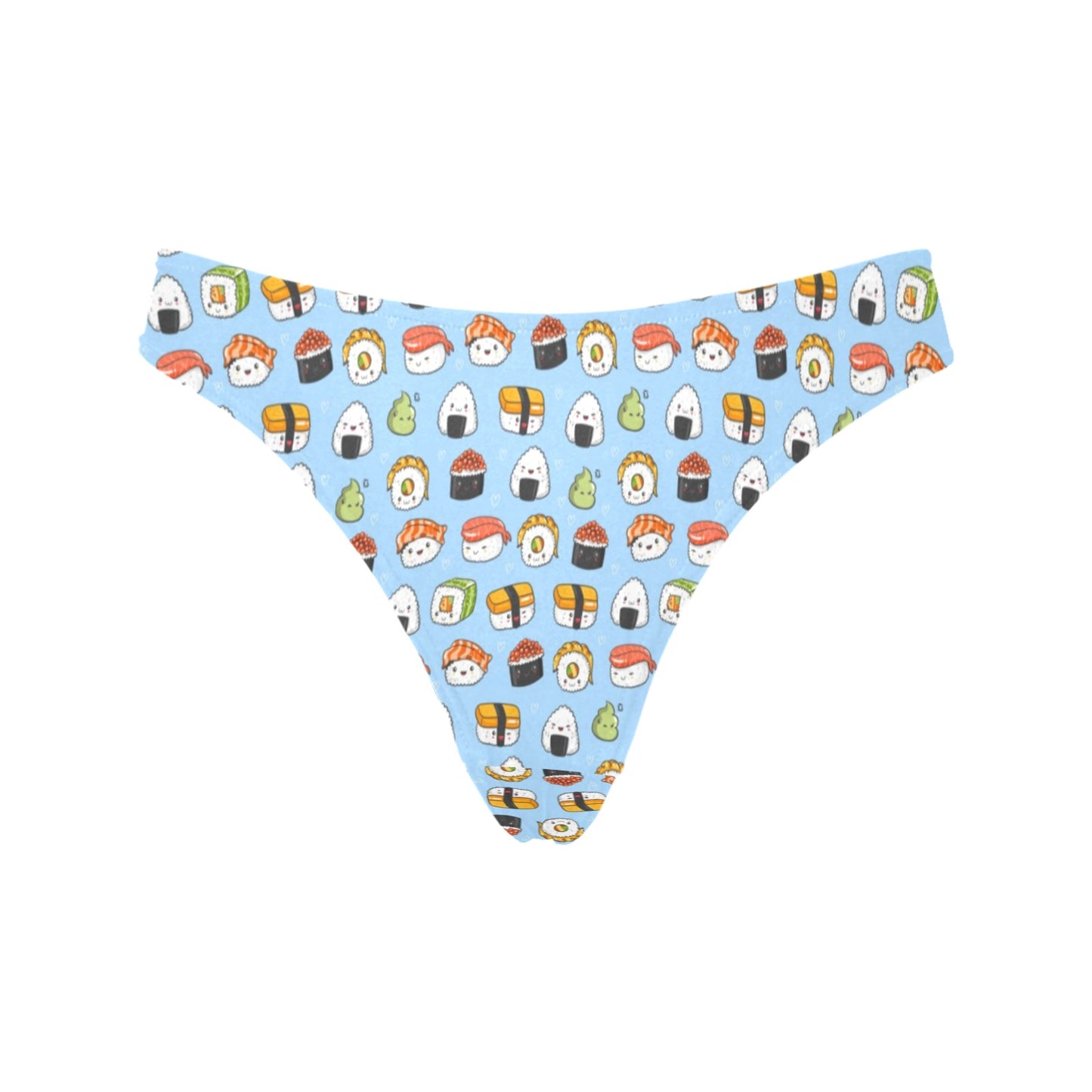 Sushi Cartoon Design Women's Thongs