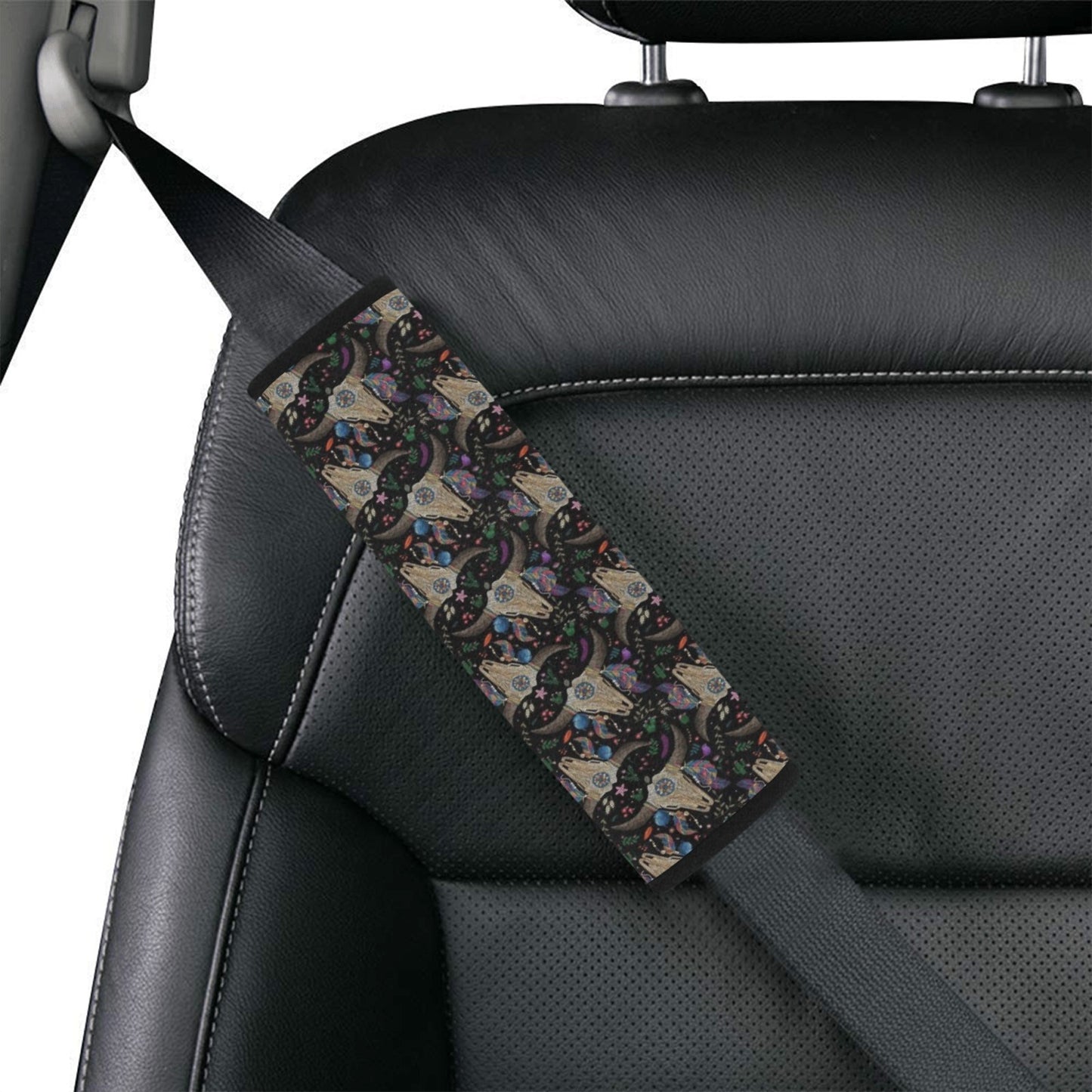 Buffalo Head Print Design LKS401 Car Seat Belt Cover
