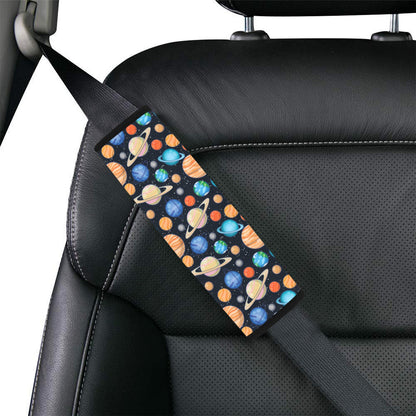 Planet Colorful Print Design LKS301 Car Seat Belt Cover