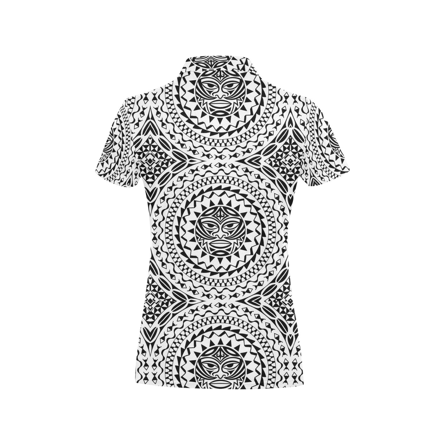Polynesian Tribal Mask Women's Polo Shirt