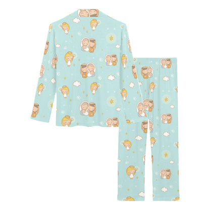 Christian Pattern Print Design 01 Women's Long Pajama Set