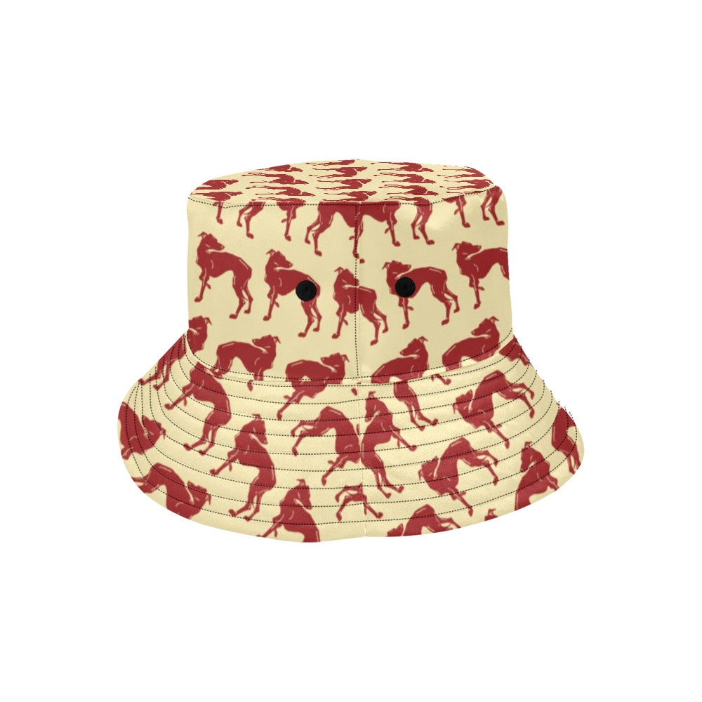 Whippets Print Design LKS301 Unisex Bucket Hat