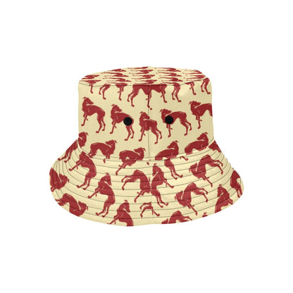 Whippets Print Design LKS301 Unisex Bucket Hat
