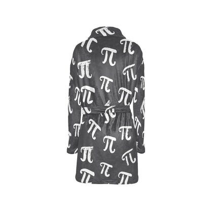 Pi Day Pattern Print Design A02 Women's Fleece Robe