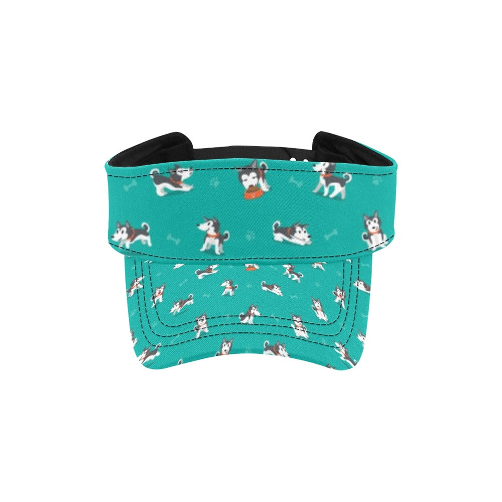 Siberian Huskies Print Design LKS303 Unisex Sun Visor