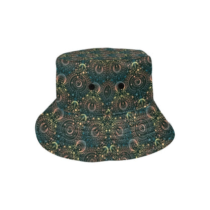 Sun Moon Print Design LKS307 Unisex Bucket Hat