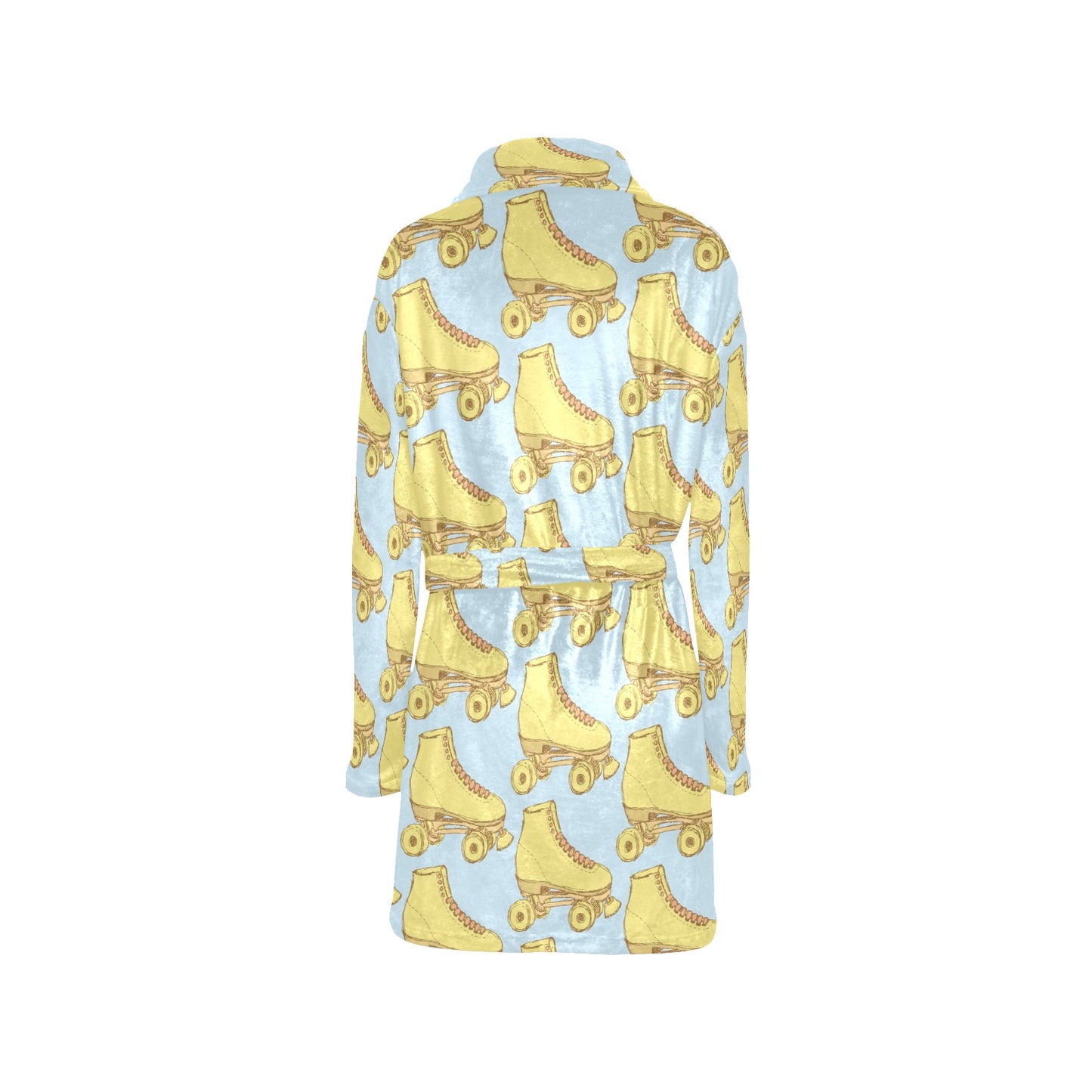 Roller skate Pattern Print Design A03 Women's Fleece Robe