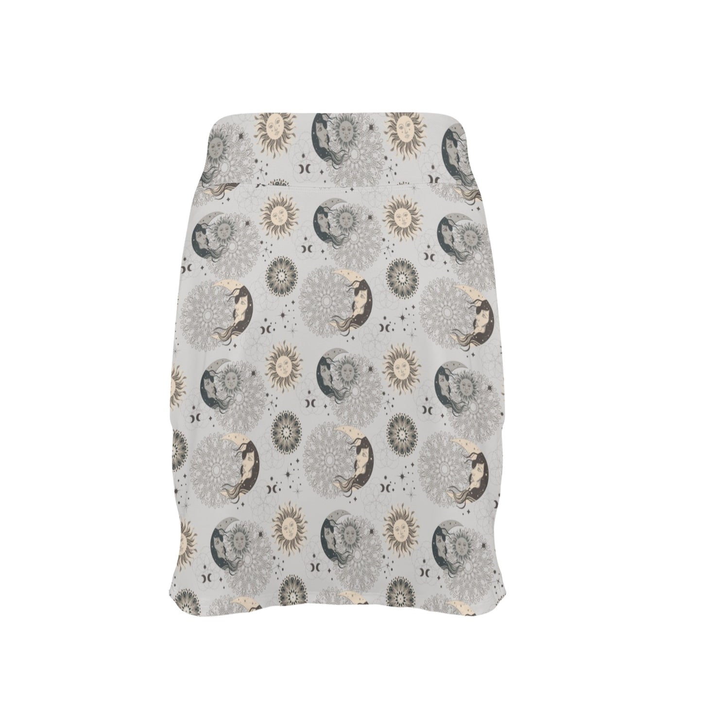 Sun Moon Print Design LKS302 17" Golf & Pickleball Skort with Pockets