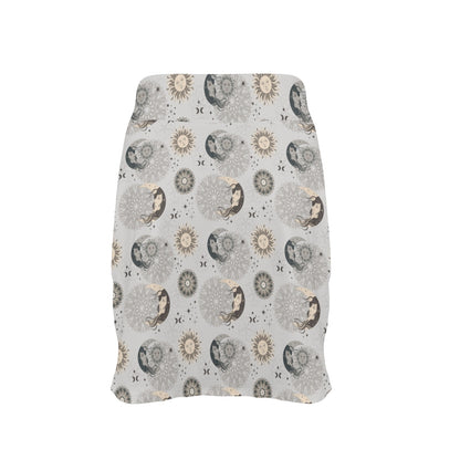 Sun Moon Print Design LKS302 17" Golf & Pickleball Skort with Pockets