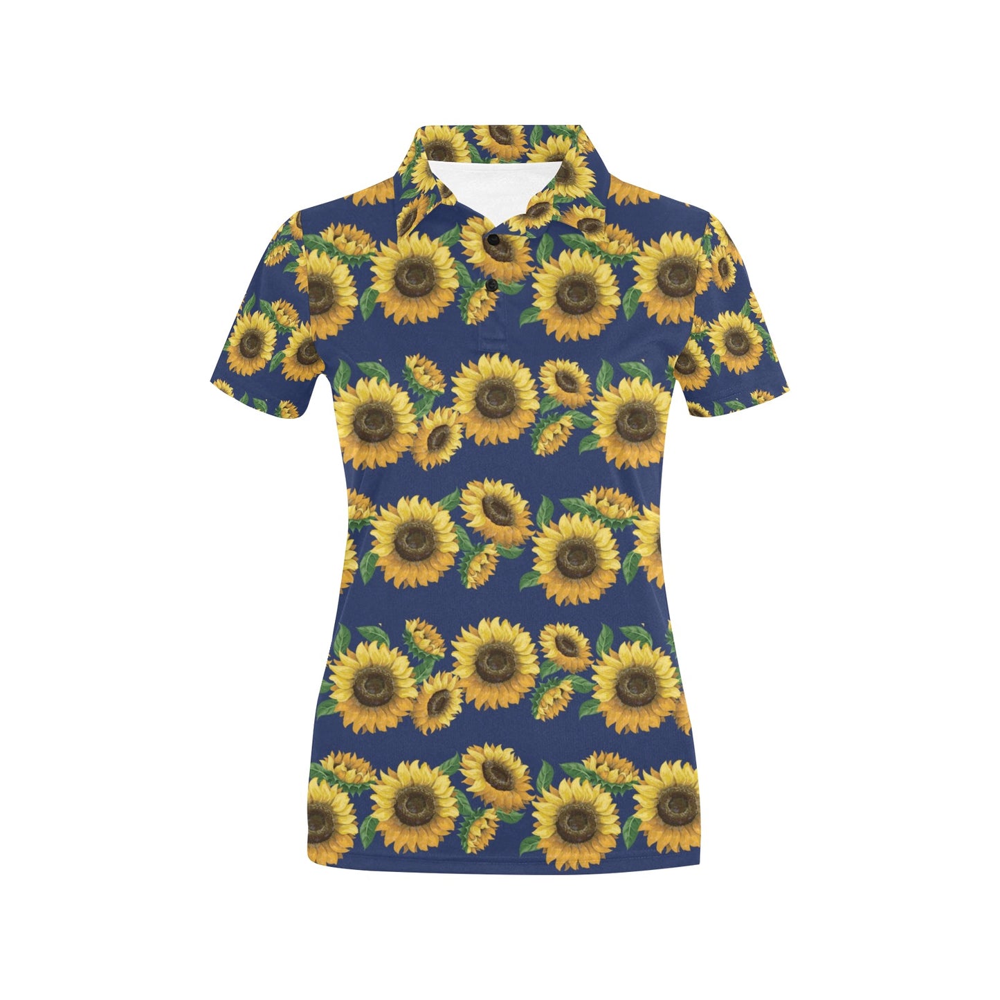 Sunflower Print Design LKS307 Women's Polo Shirt