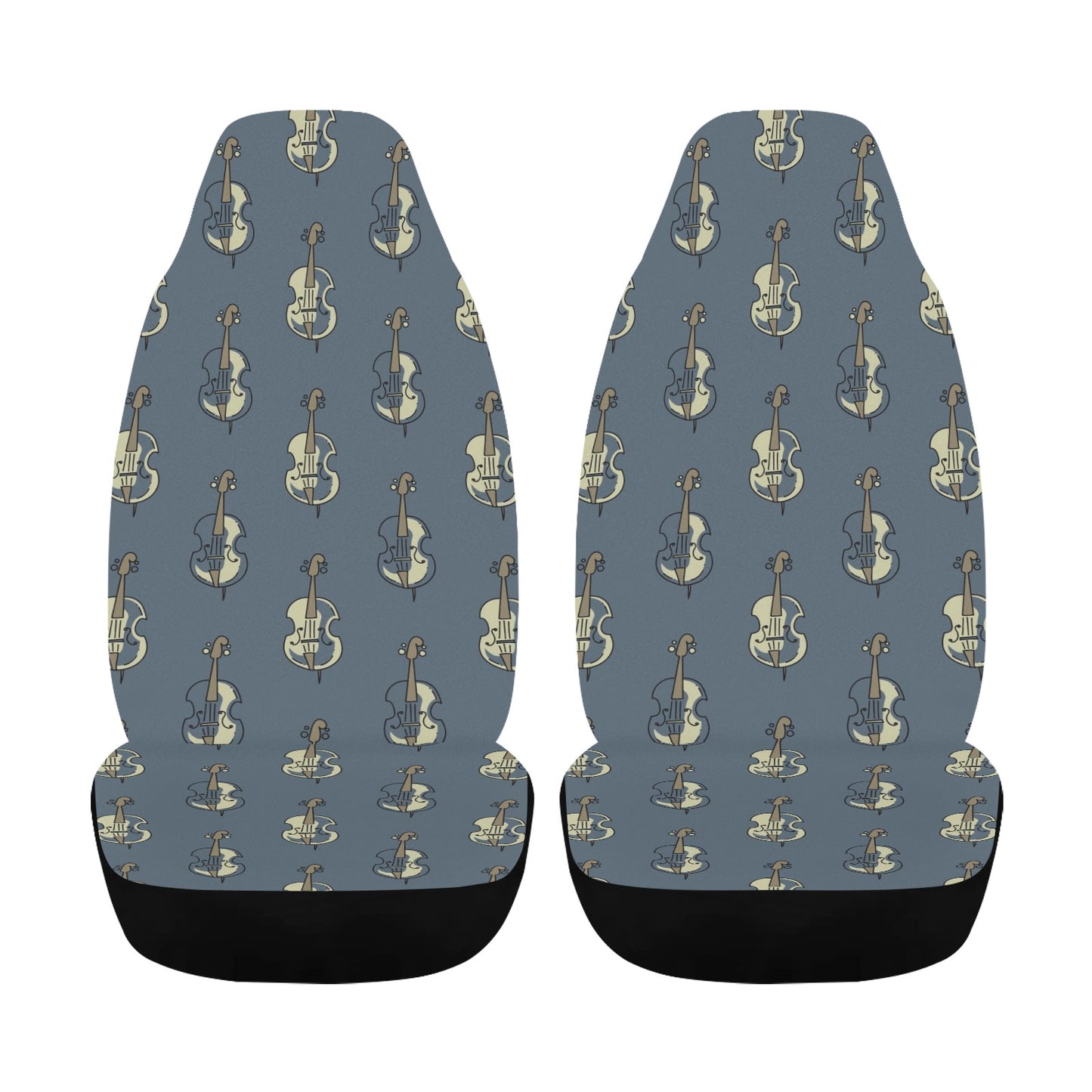 Violin Print Design LKS403 Car Seat Covers