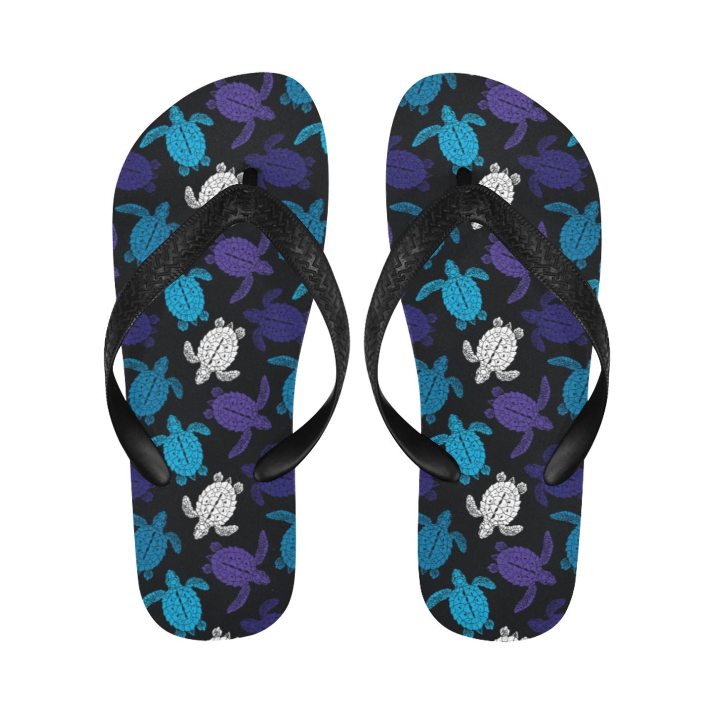 Sea Turtle Print Design LKS306 Flip Flops