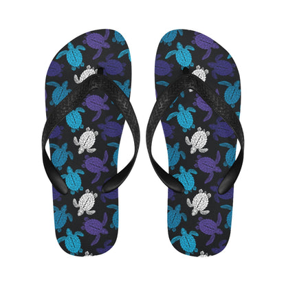 Sea Turtle Print Design LKS306 Flip Flops