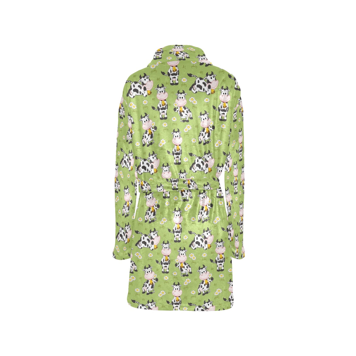 Cattle Print Design LKS401 Women's Fleece Robe