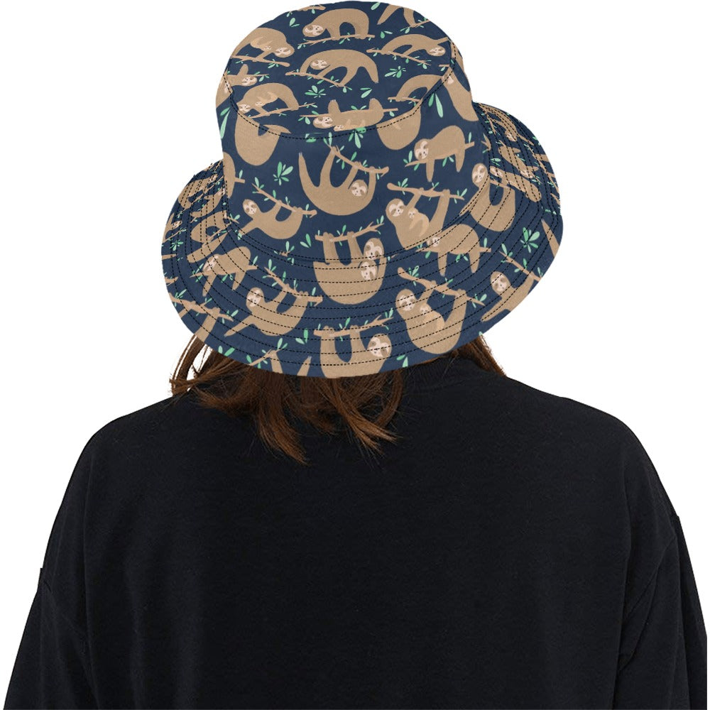Sloth Print Design LKS307 Unisex Bucket Hat