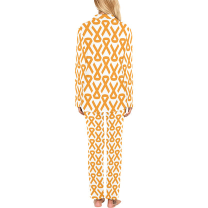 Appendix cancer Pattern Print Design 02 Women's Long Pajama Set