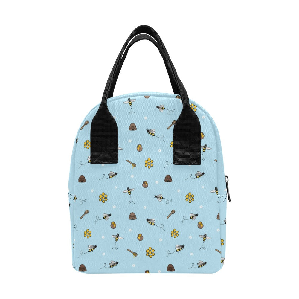 Honey Bee Print Design LKS307 Insulated Lunch Bag