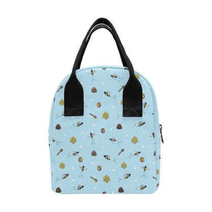 Honey Bee Print Design LKS307 Insulated Lunch Bag