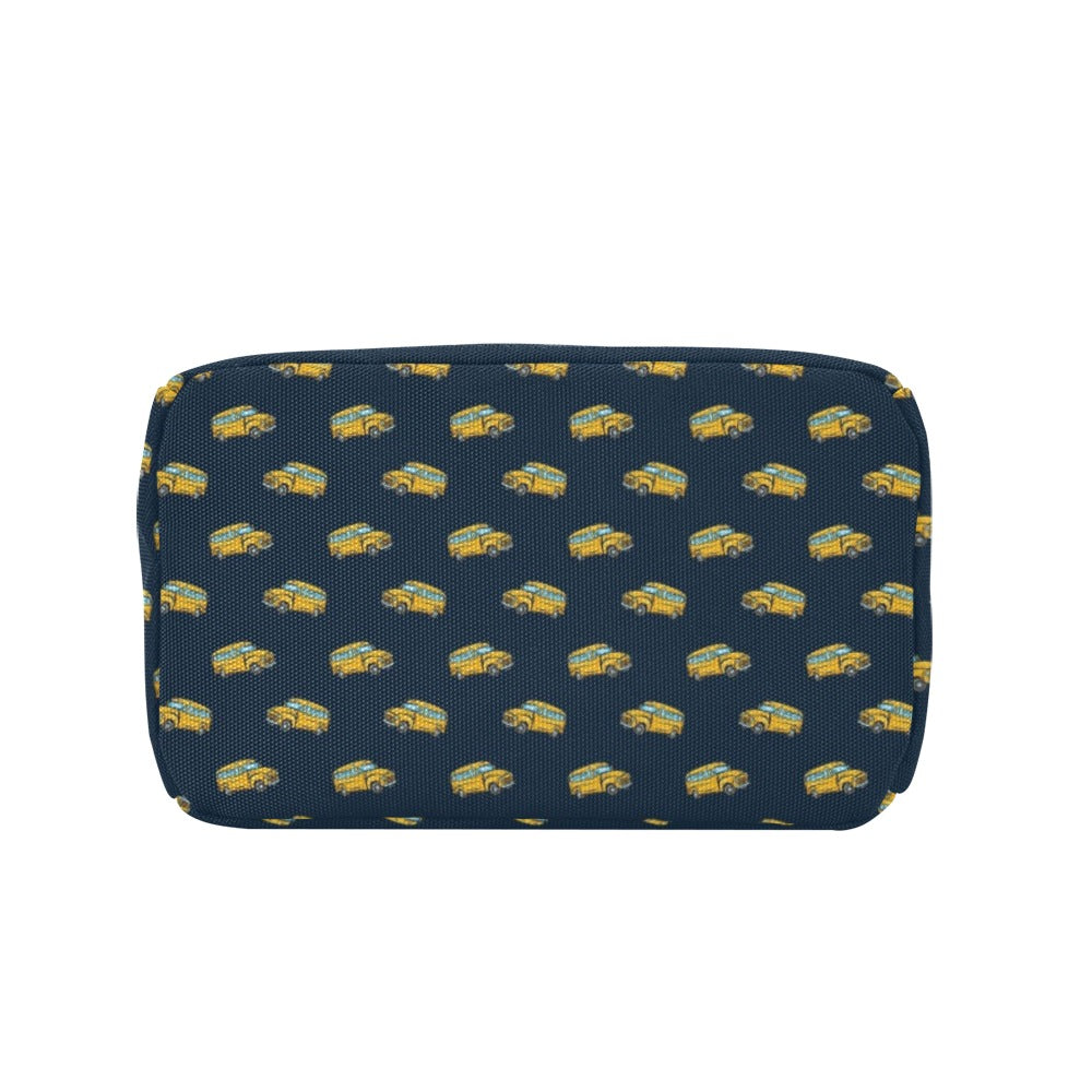 School Bus Print Design LKS302 Insulated Lunch Bag