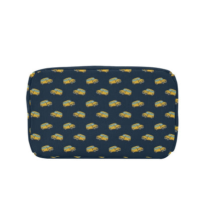 School Bus Print Design LKS302 Insulated Lunch Bag