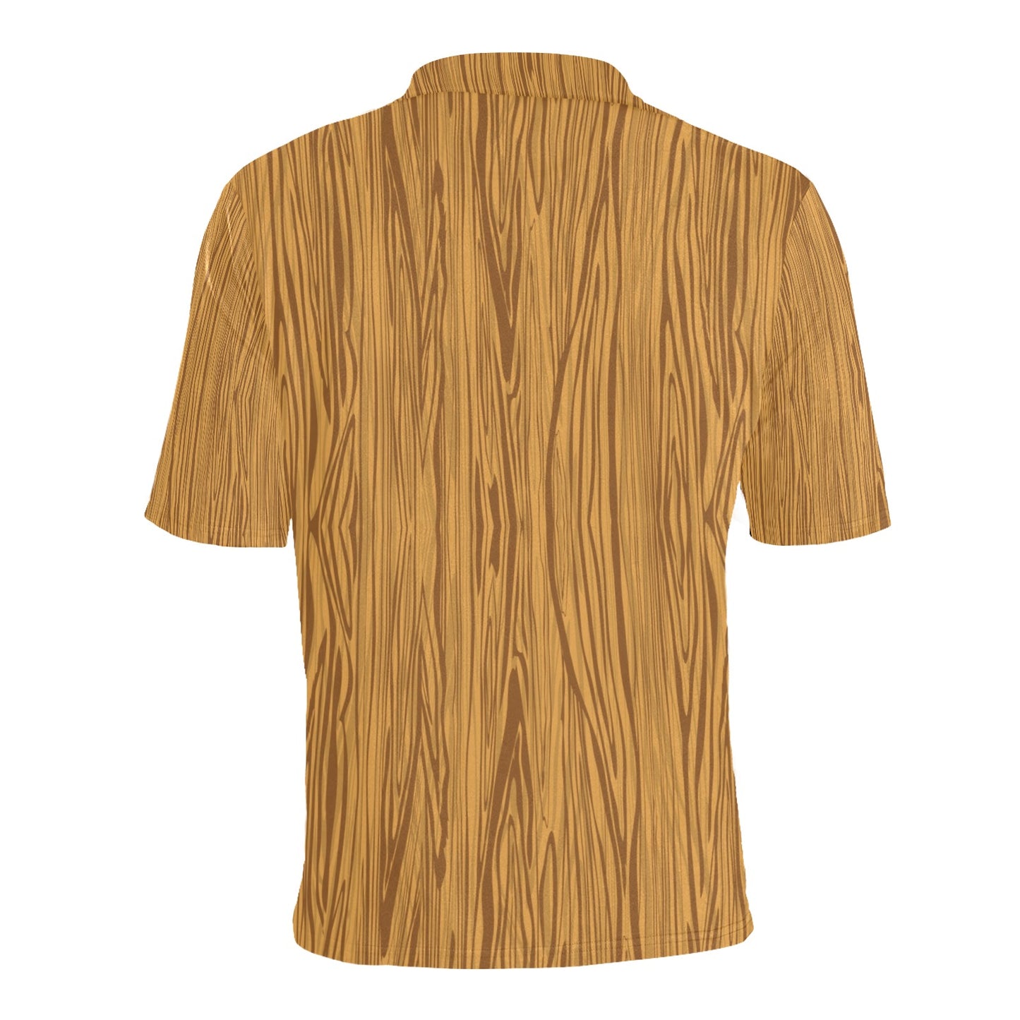 Wood Texture Print Design LKS301 Men Polo Shirt